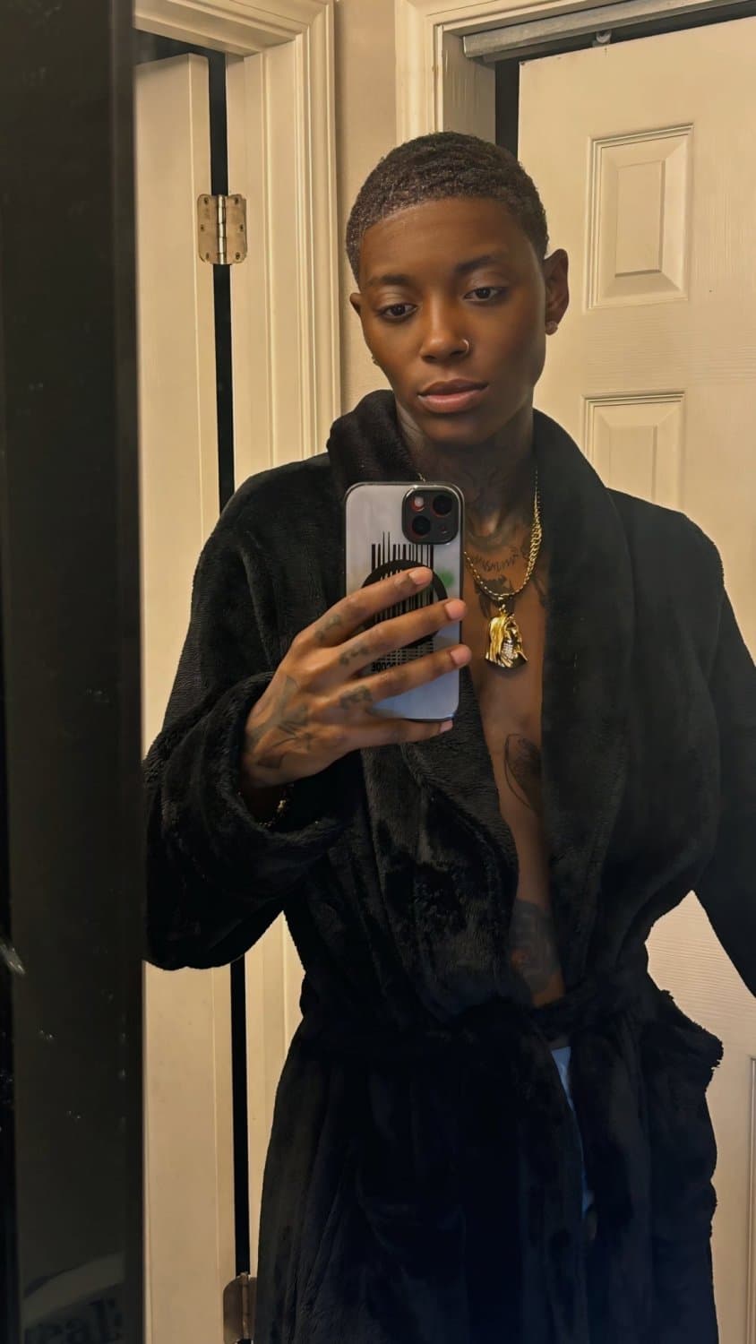 Black dyke stud ebony tomboy Tajee.