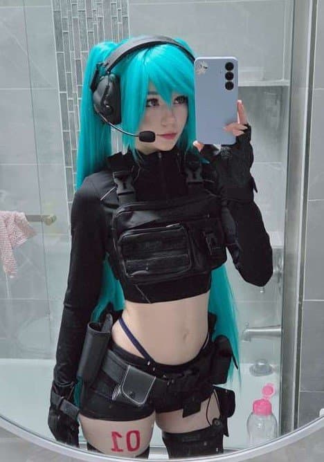 cute white egirl cosplay blowjob doggy(DM ME FOR REQUESTS) AI #206