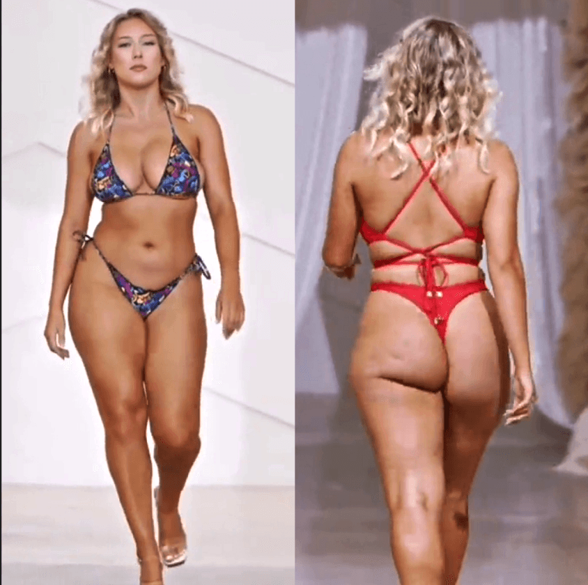 Fashion Model has an "I Love Anal Sex" Walk