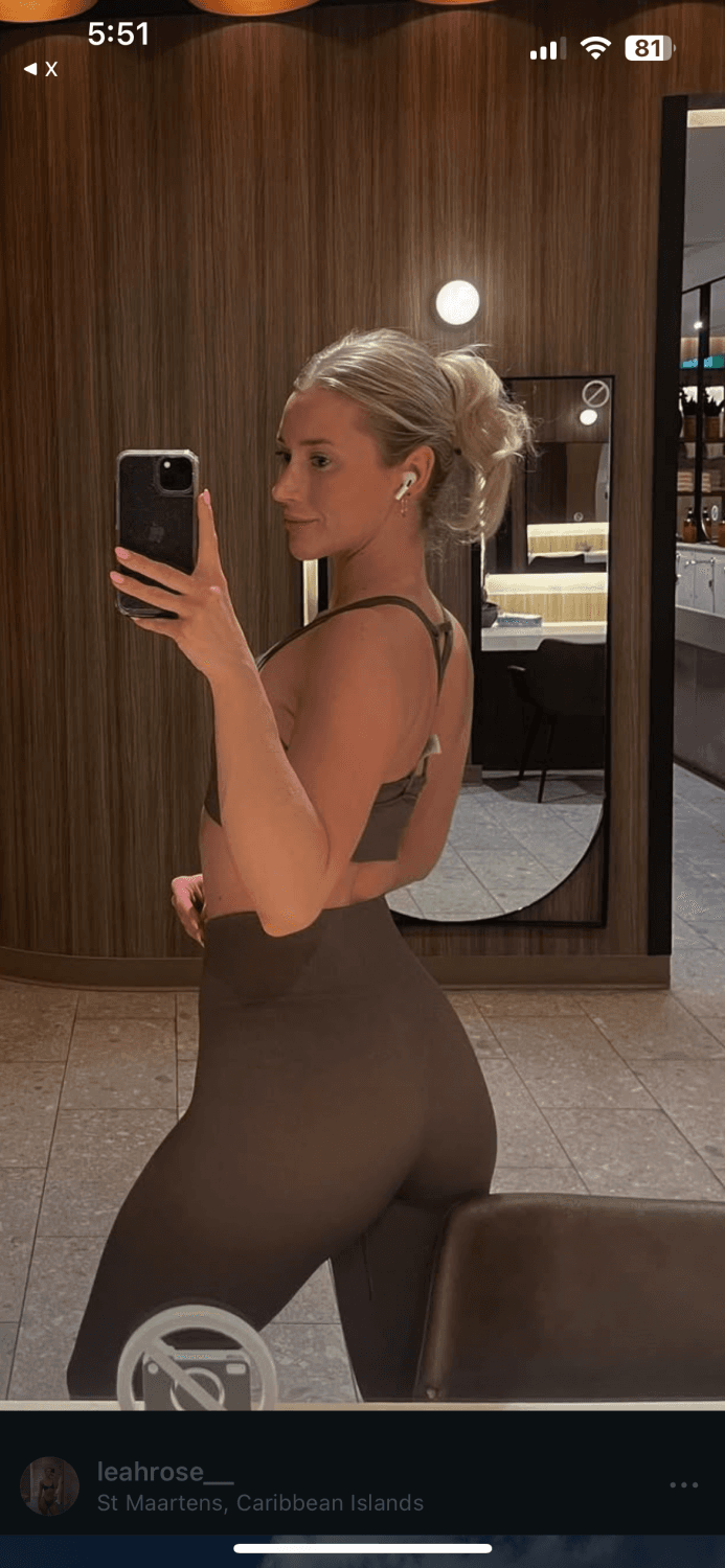 sexy gym instructor leah rose