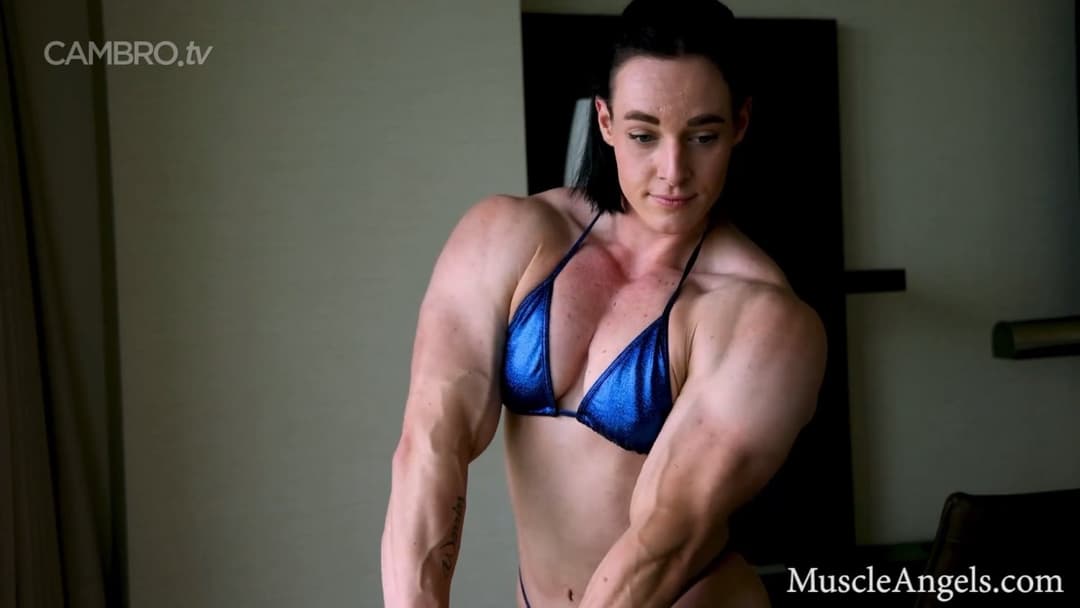 Mrs Kolly, no judge can watch her big muscles without ejaculating