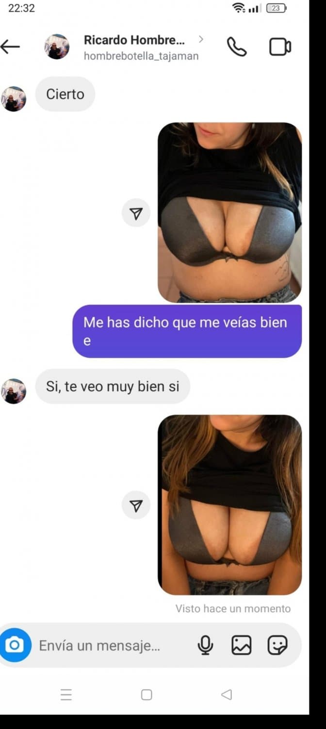 Cuando un amigo recibe un mensaje de la mujer de su amigo ... Putona tetona de Barcelona María Jesús