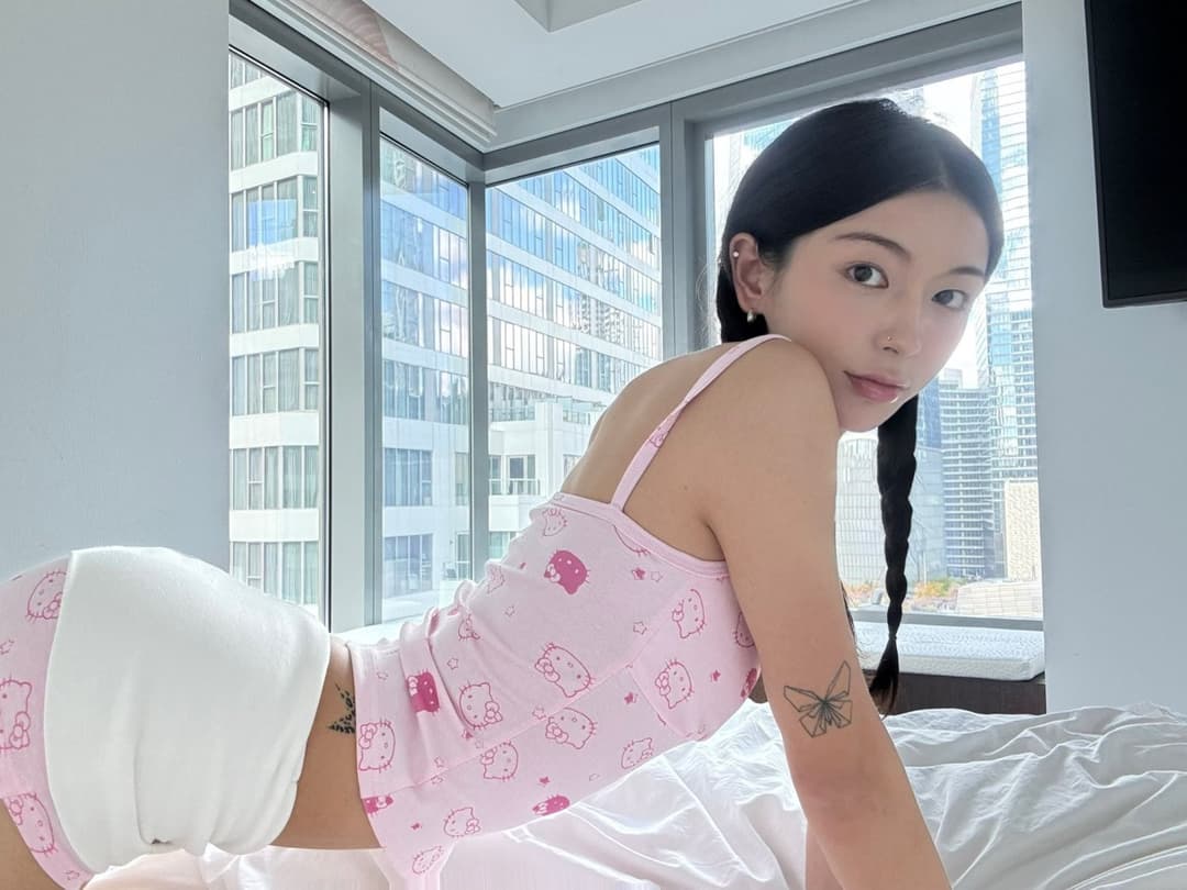 Beautiful skinny ladyboy loves to fill her little asshole with cock