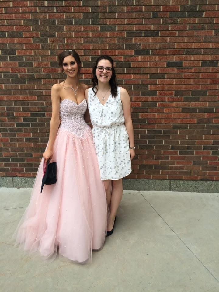 Click to view full size Busty graduation throwback