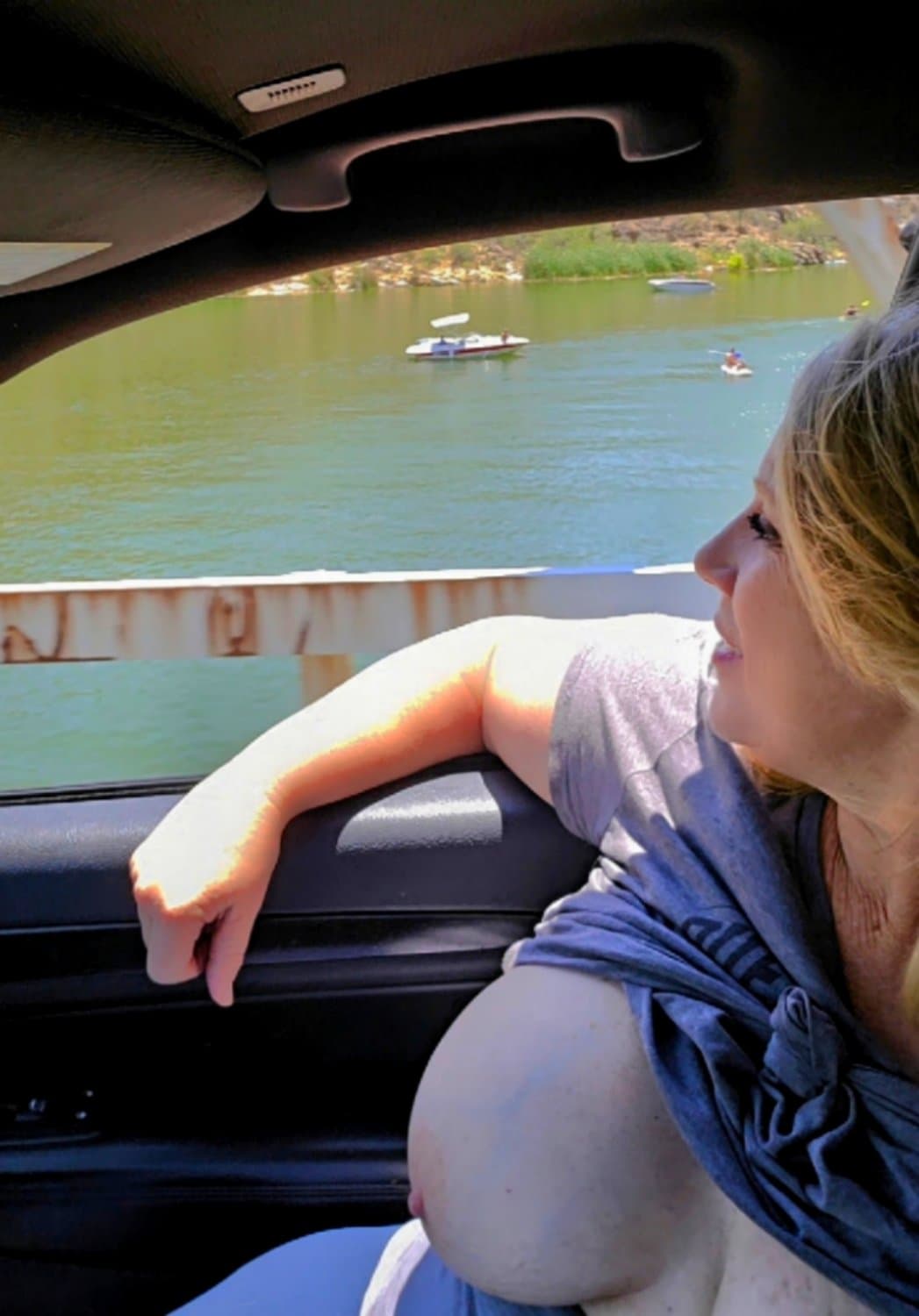 MY BIG TITS _ CHRISTINE DENTIST OFFICE HOT WIFE TOPLESS PUBLIC CAR SNAPCHAT stranger Mexican worker