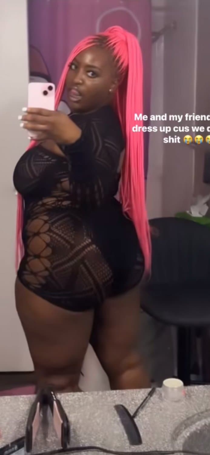 Ghetto darkskin KCMO slut shown off. Any elites wanna jerk to her? KIK VEINYB01