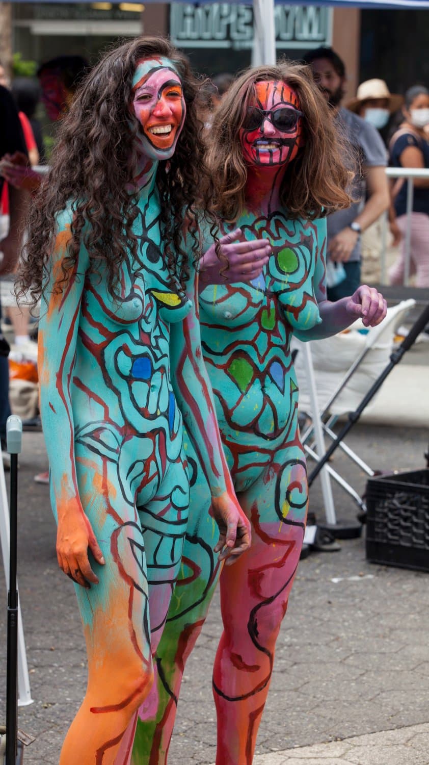 Body painting day in NYC