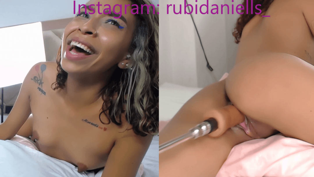 Rubi Smiles Through Her Hard Machine Fuck Squirt