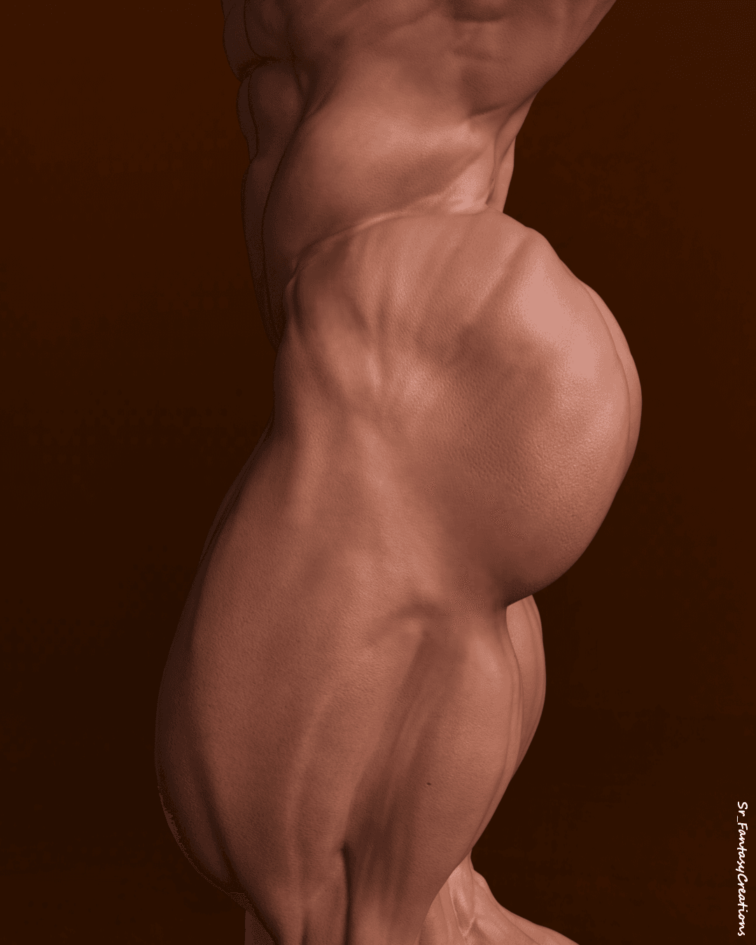 Nude Ms Olympia, mandatory muscle touching & feeling