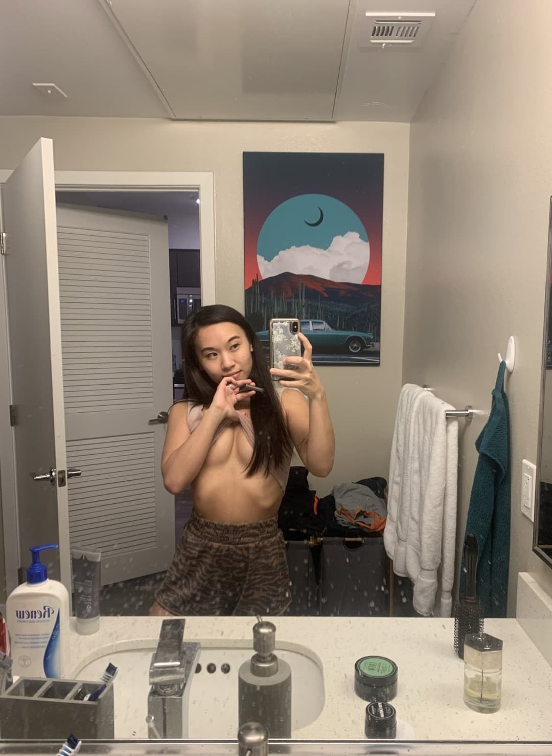 Kimmy asian amateur taking big white cock MEGA