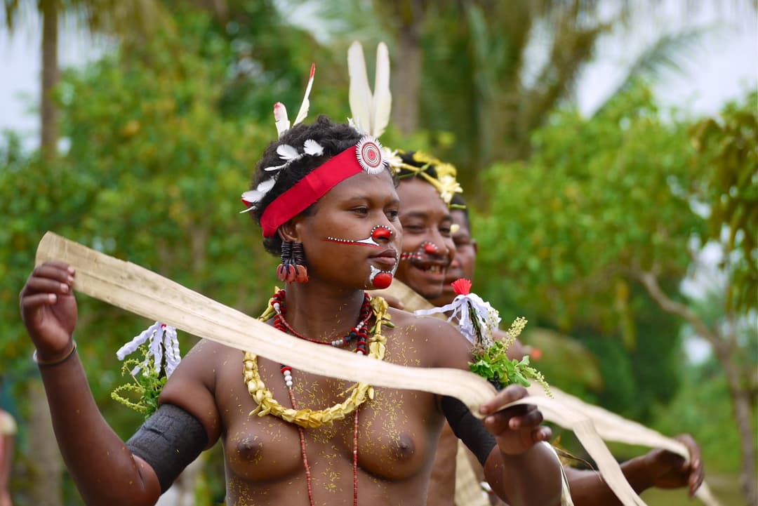 Tribal women celebrate
