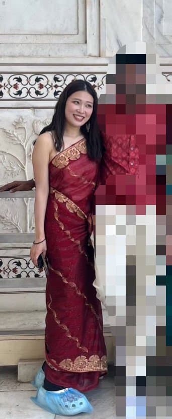 Cute Japanese Girl shows Feet and soles in India loves Indian men