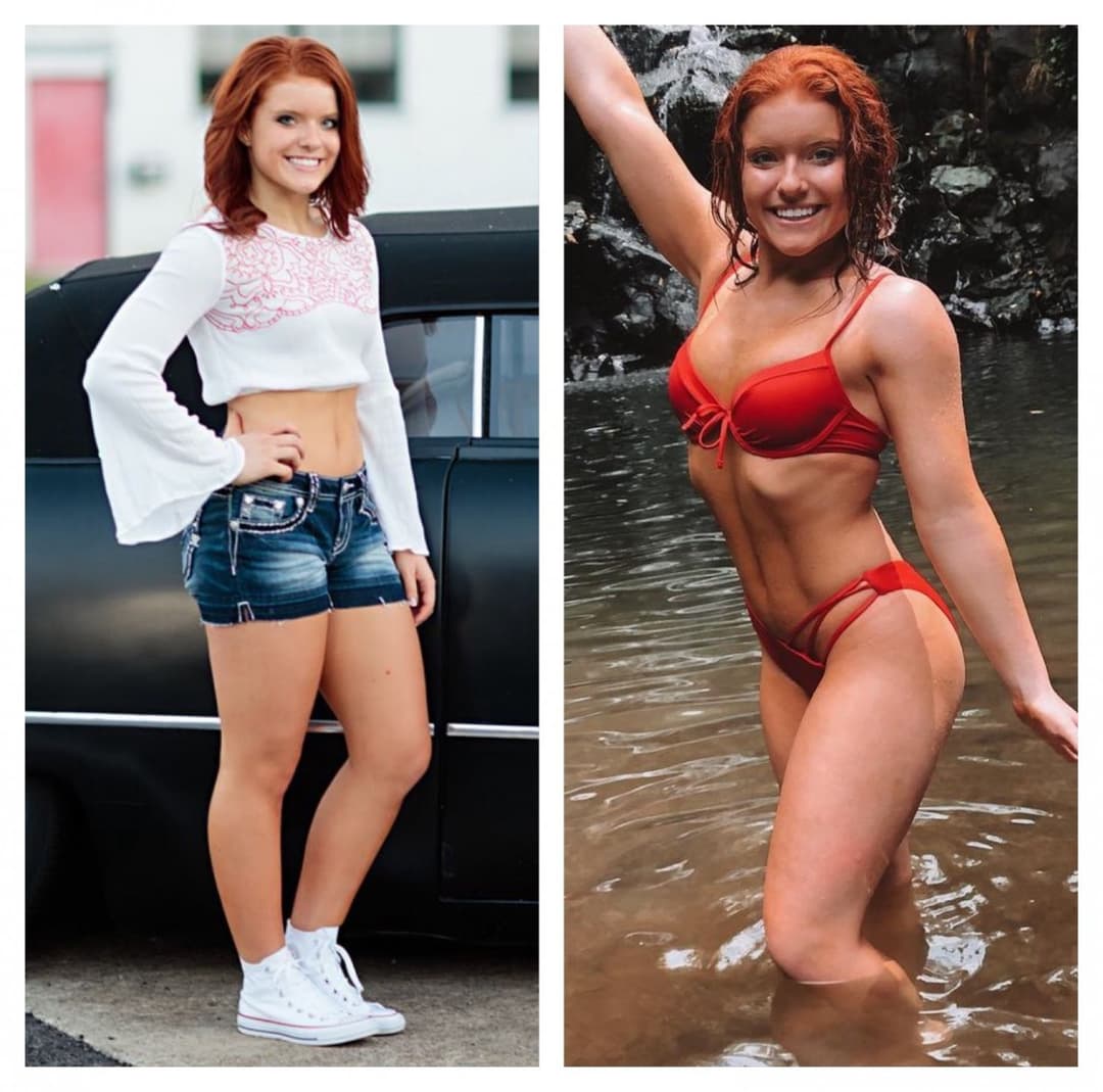 Hot College Bikini Twins (Redheads)(Athletic)