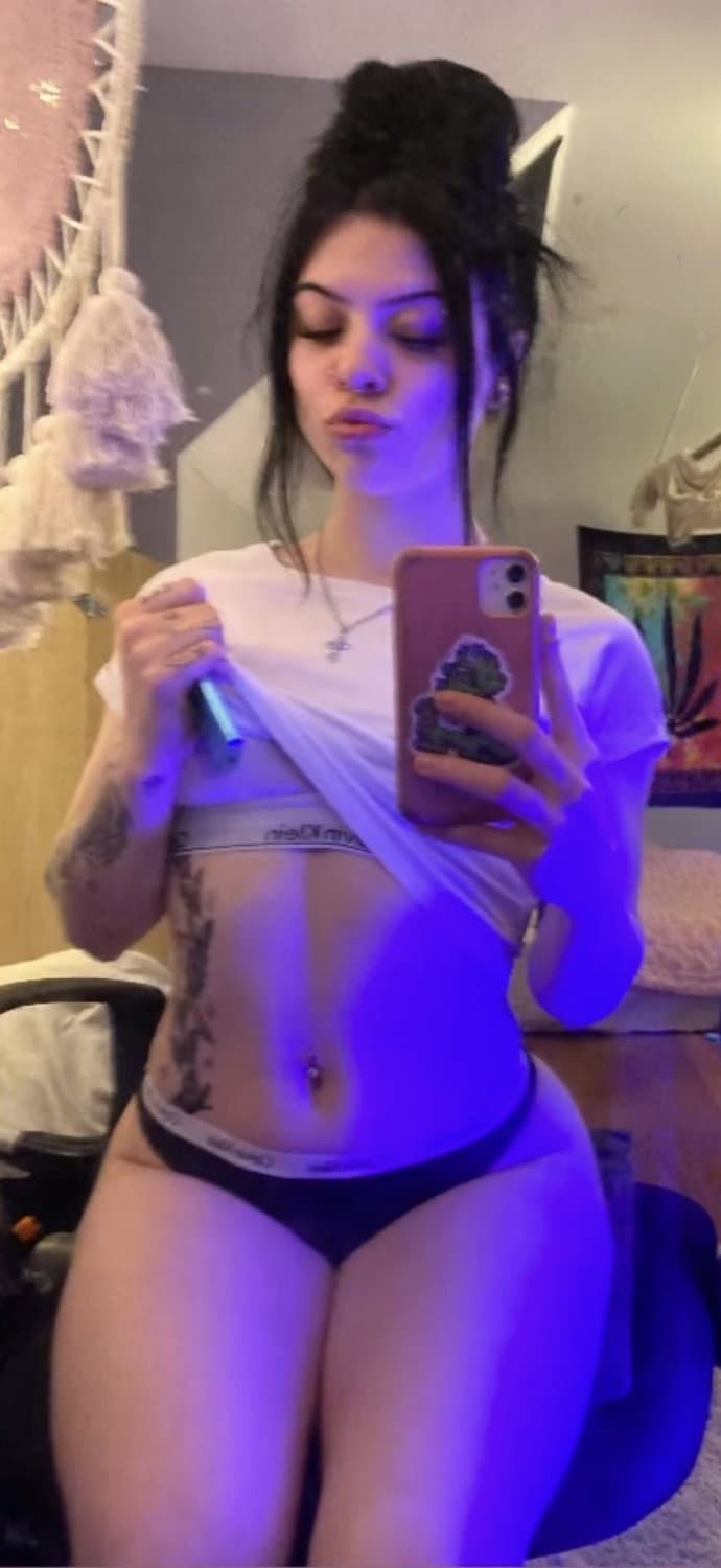 Finnish teen slut showing her calvin klein thongs