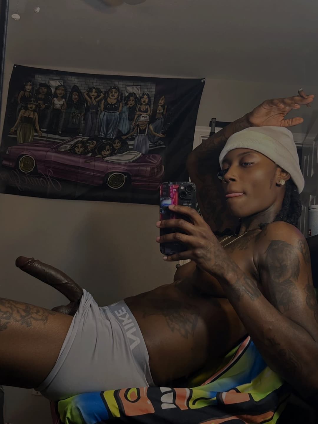 Ebony Dyke Stud Black Tomboy Tajee