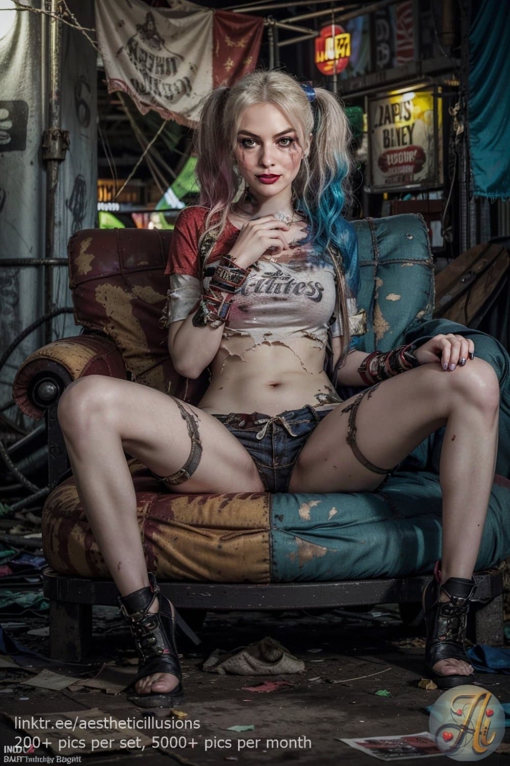 Margot Robbie Harley Quinn ai deepfake nudes pt4