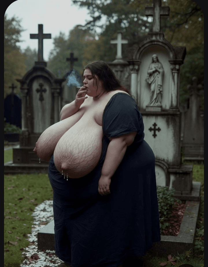 Several fat cemetery Queens to worship .. with several hidden goodies