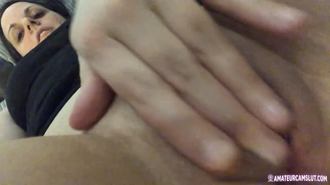 Chubby Barbara Spreads Her Legs, Fingers Her Cunt & Licks Her Juices From Her Fingers