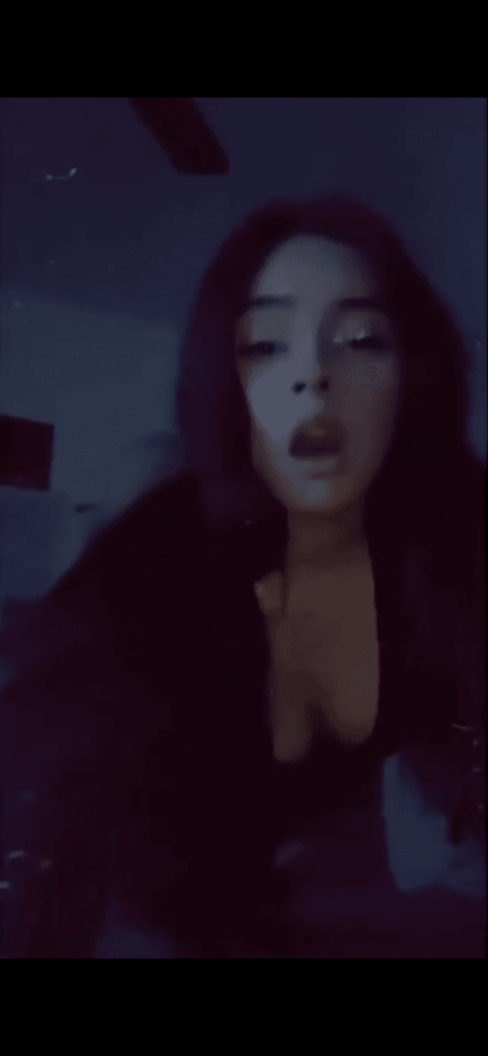 Horny teen records herself getting fucked