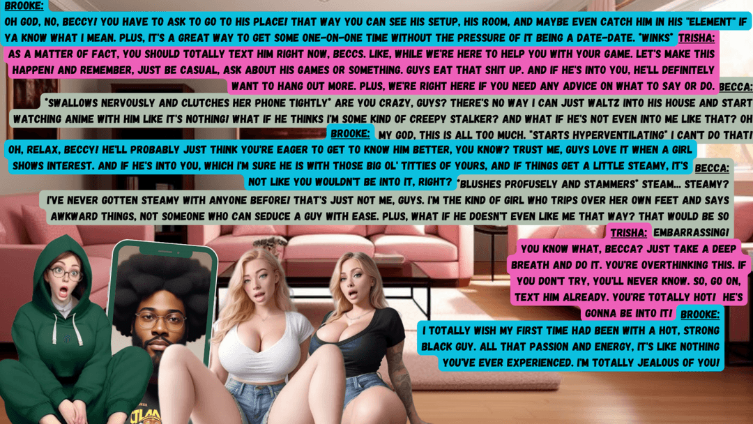 The Art Of Playing Spades 10: Good Advice (AI Art) [Becca 1, DJ 1, Trisha 2, Brooke 2]