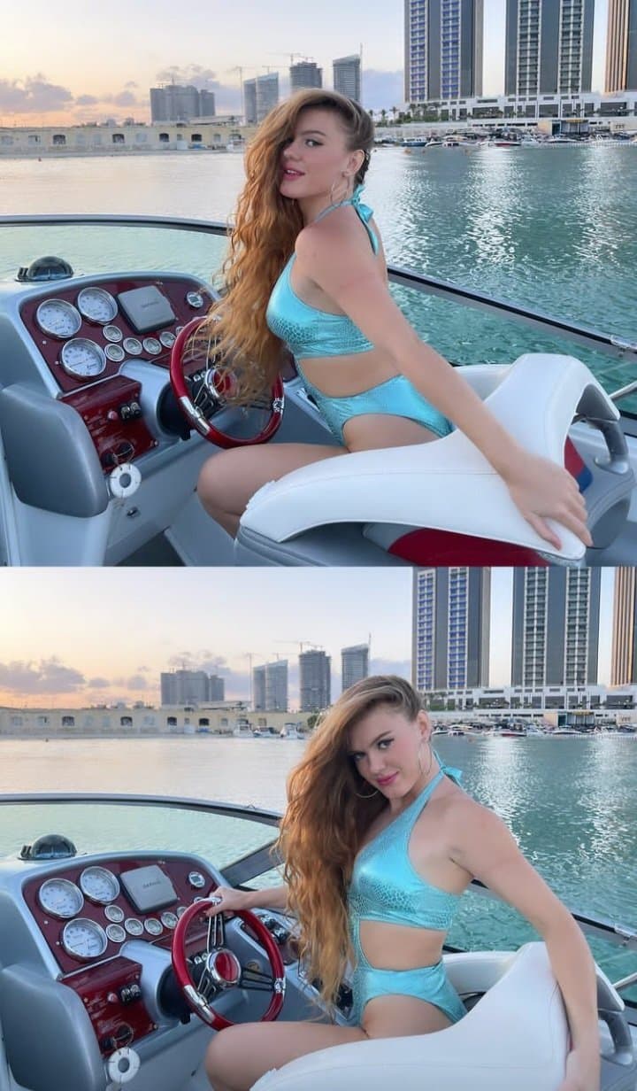 Sexy arabic blonde bellydancer form egypt