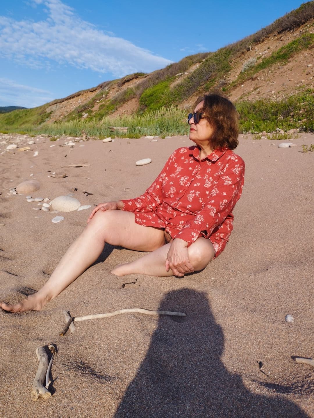 Enjoying with drift wood