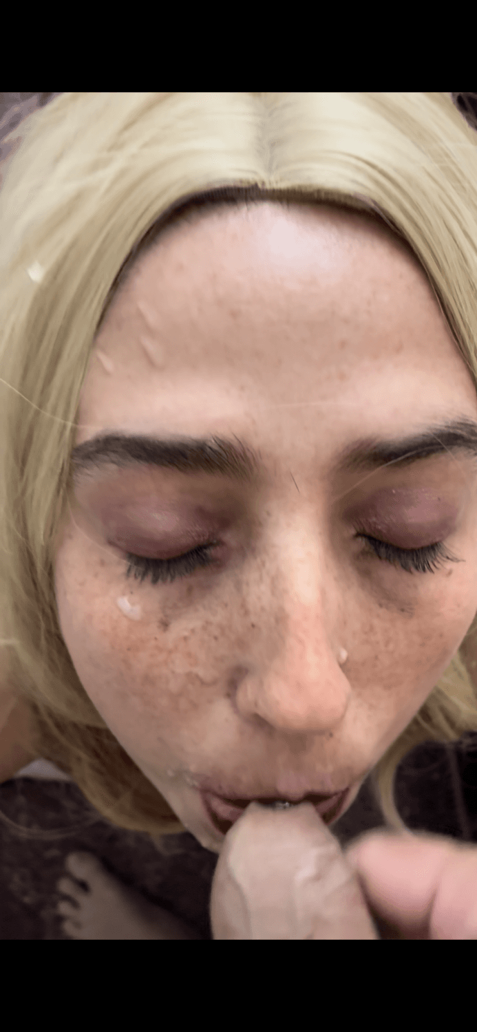 Please jerk off to my cum covered face