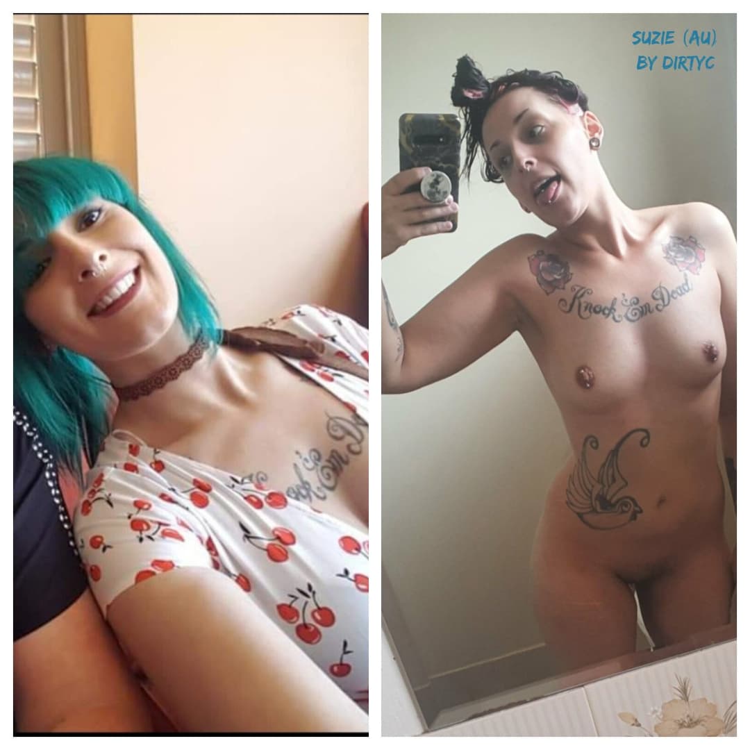 Australian slut Suzie on/off Collage