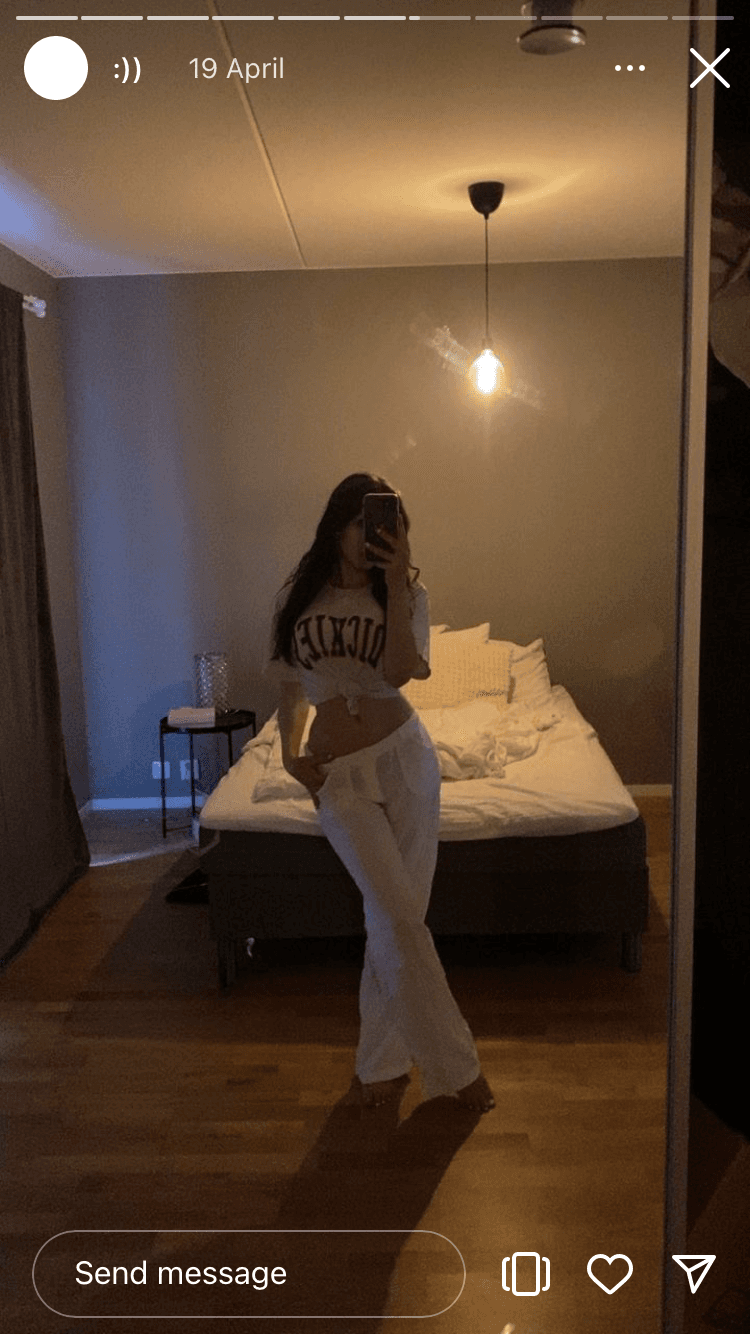 He shared his swedish crush Juliana.