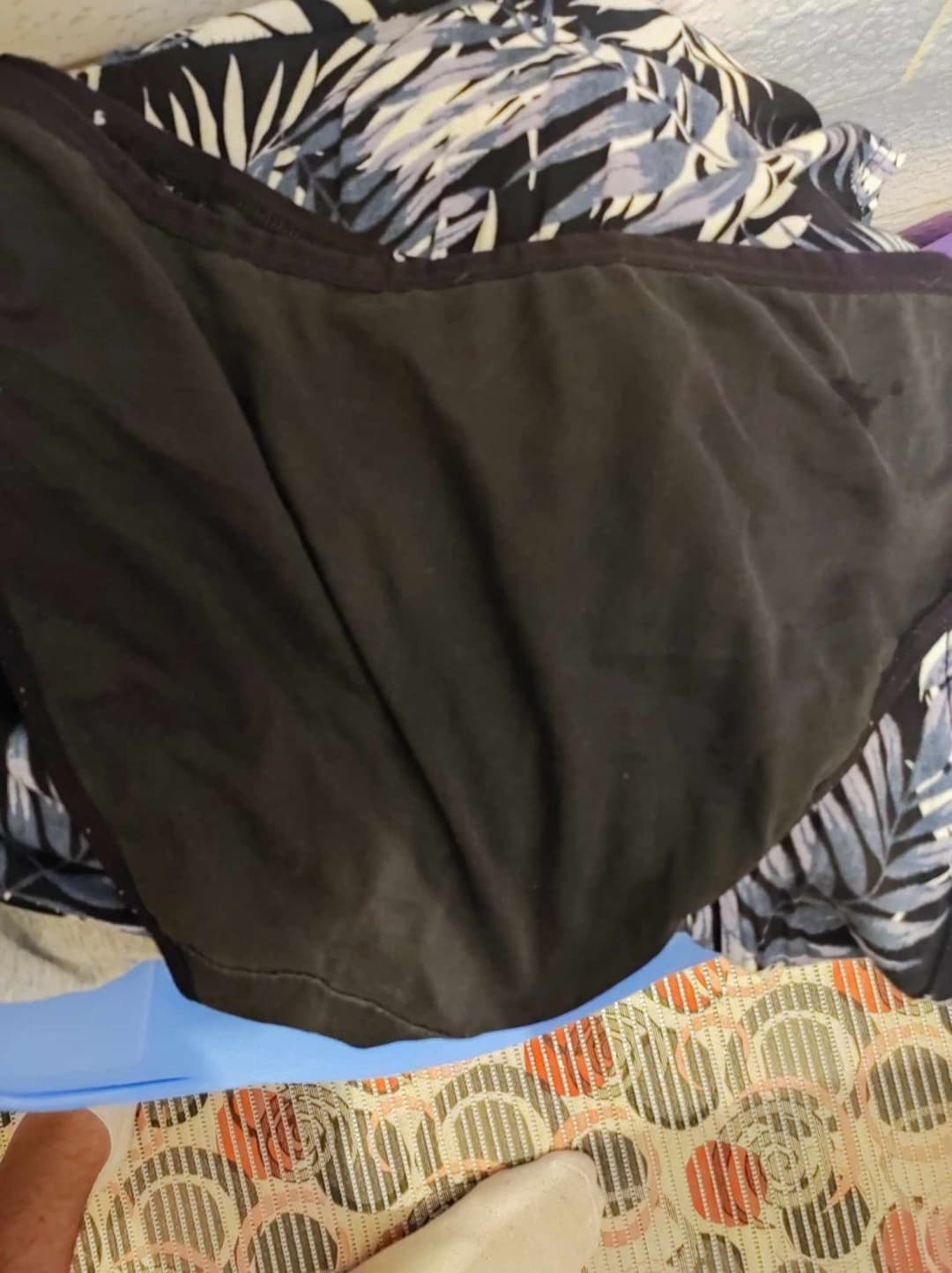 Mom dirty black panties