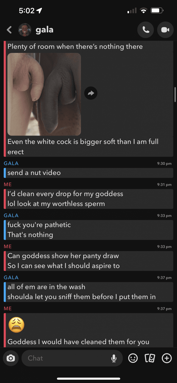 Click to view full size aussie wb chats w black goddess on snap