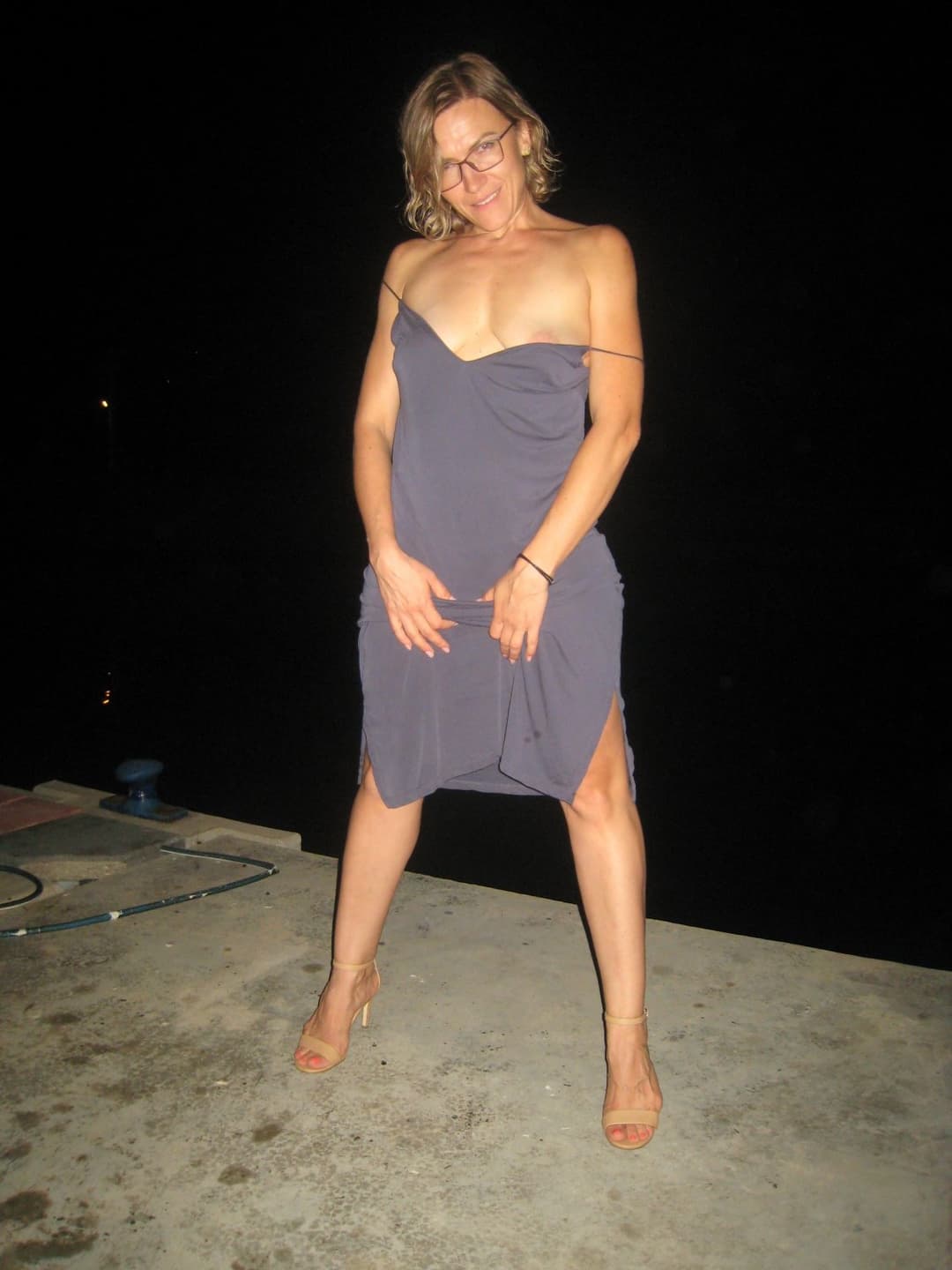 Boss with Friend Fucked Irina Slut Wife on a Boat