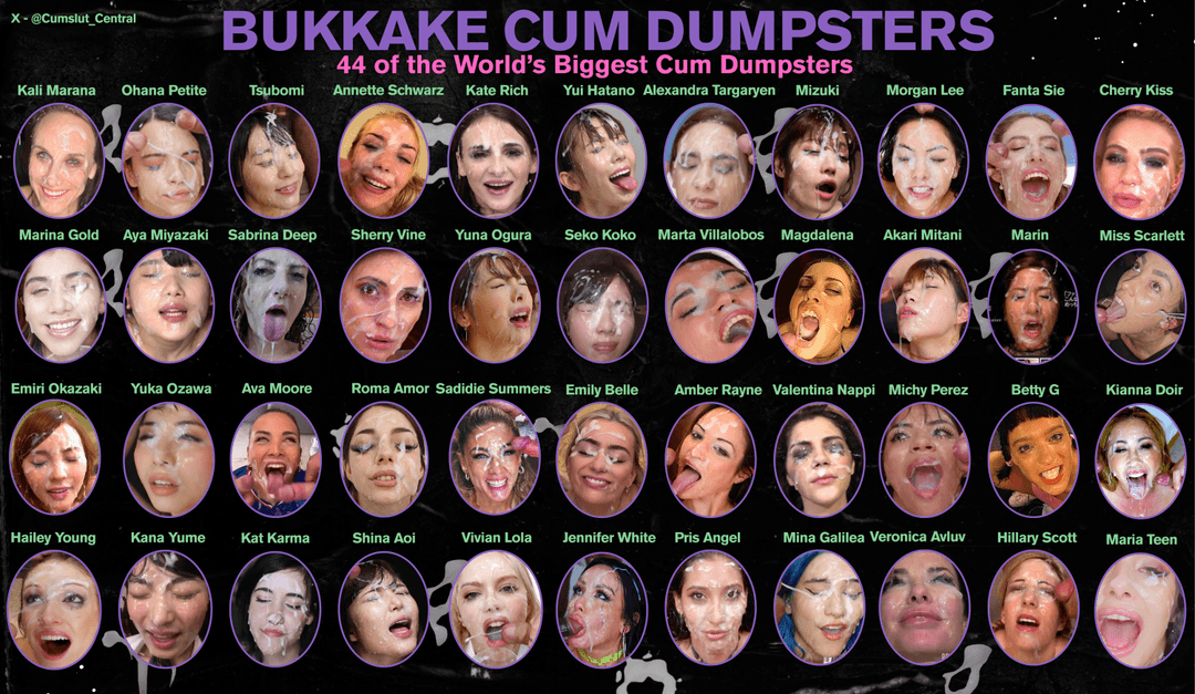 list of bukkake cum dumpster facials cumshots cum jizz