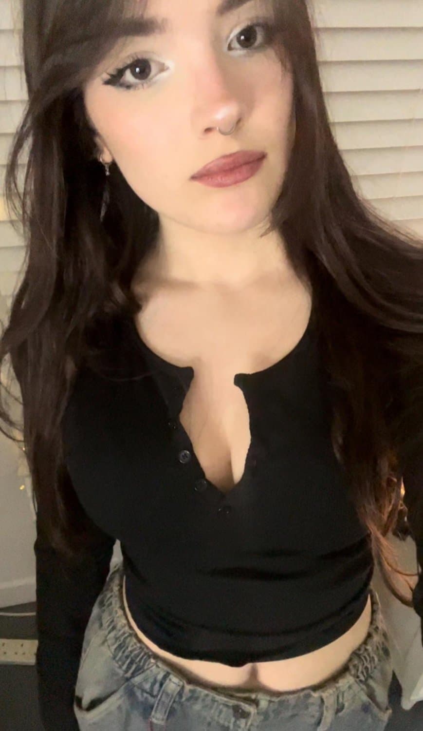 Snaps Of A Petite Brunette With Fat Perky Tits