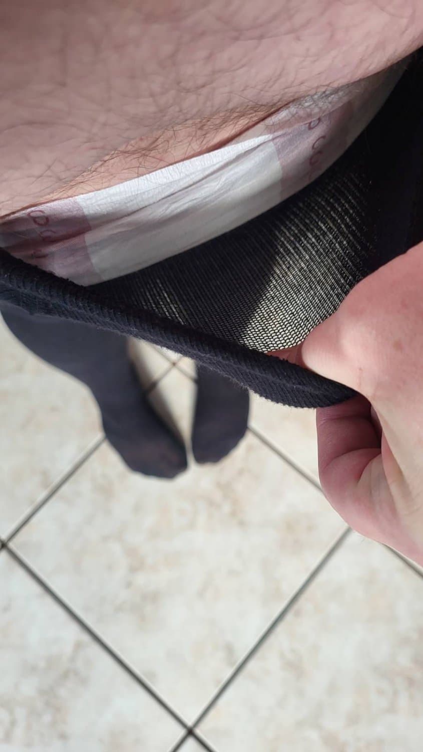 Diaper boy in tights ^.^