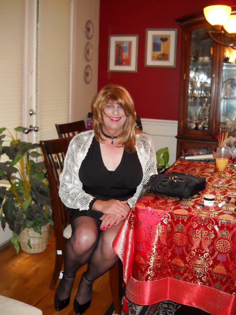 Sexy Sissy In Little Black Dress