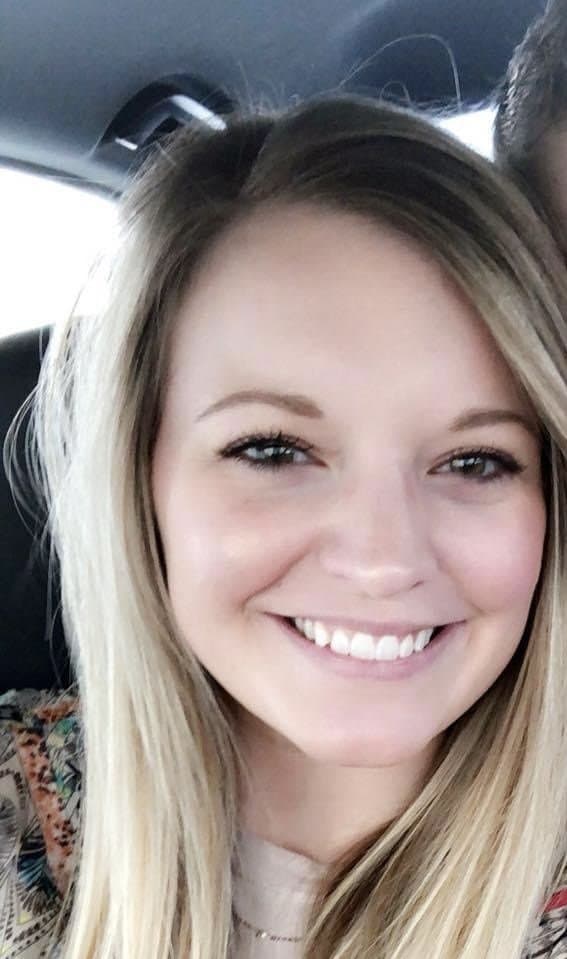 Hottie Macy happily does some topless jumping jacks backstage at the club