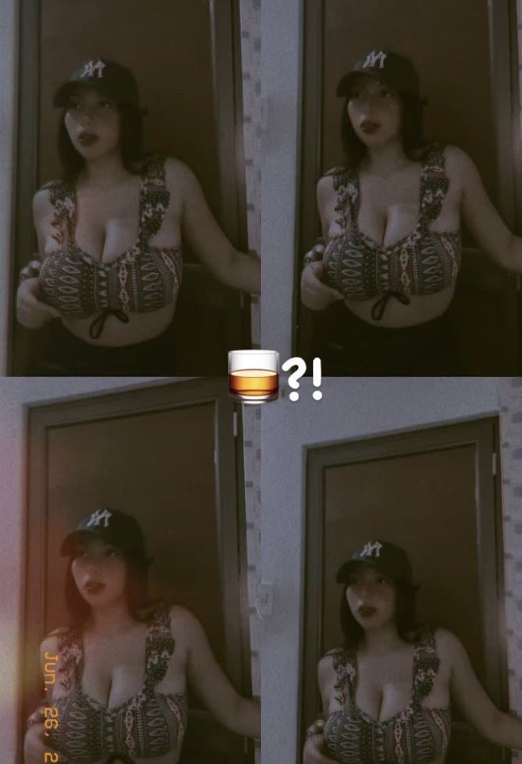 Young girl with Giants tits