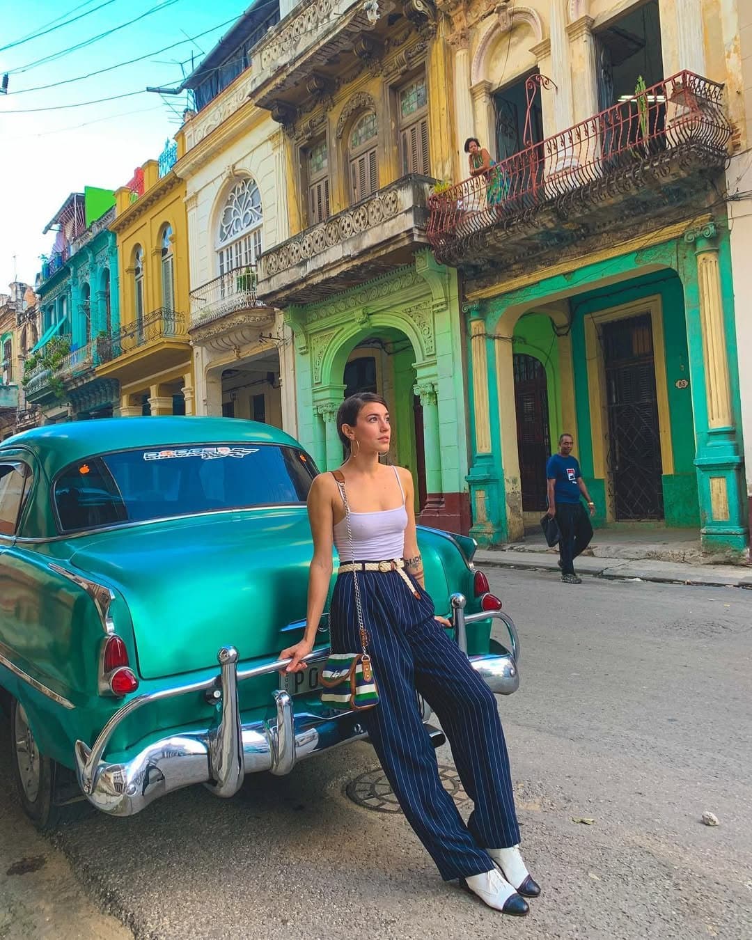 sexy exotic tour guide masturbating