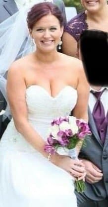 Cute wife drunkenly changes out of her pink tank top so her big tits can be seen on camera forever