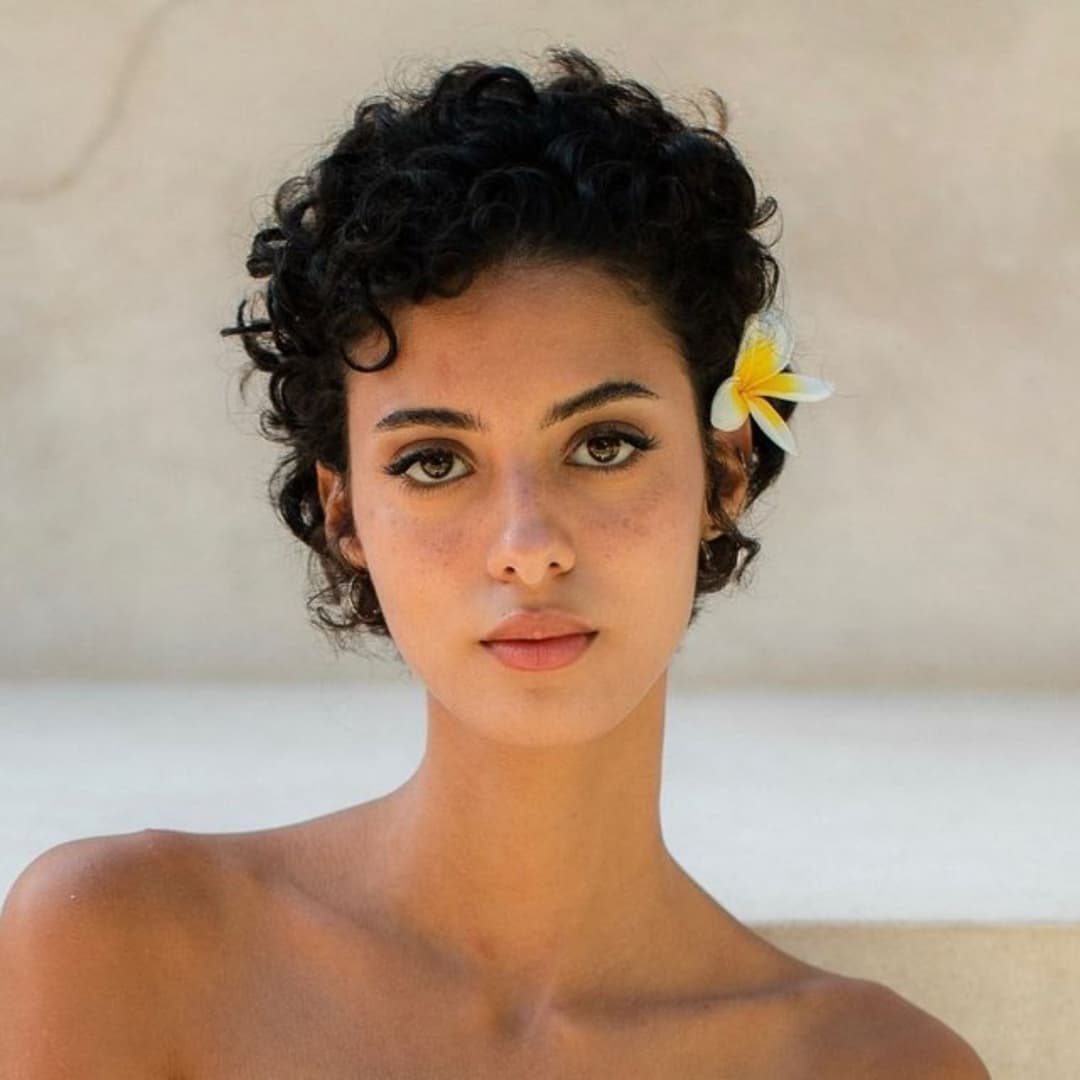 French Arab fashion model