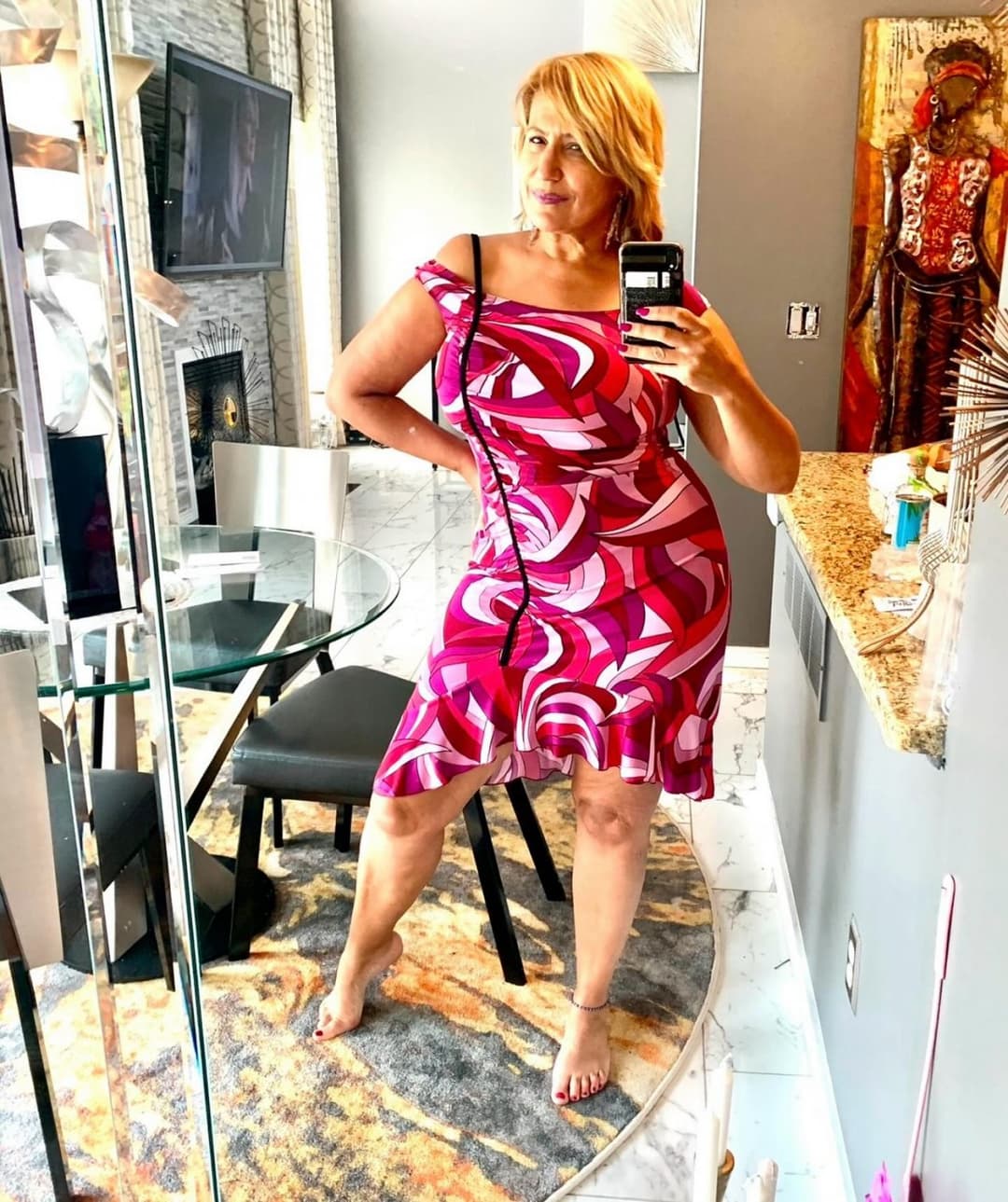 Thick Gilf flight attendant 3