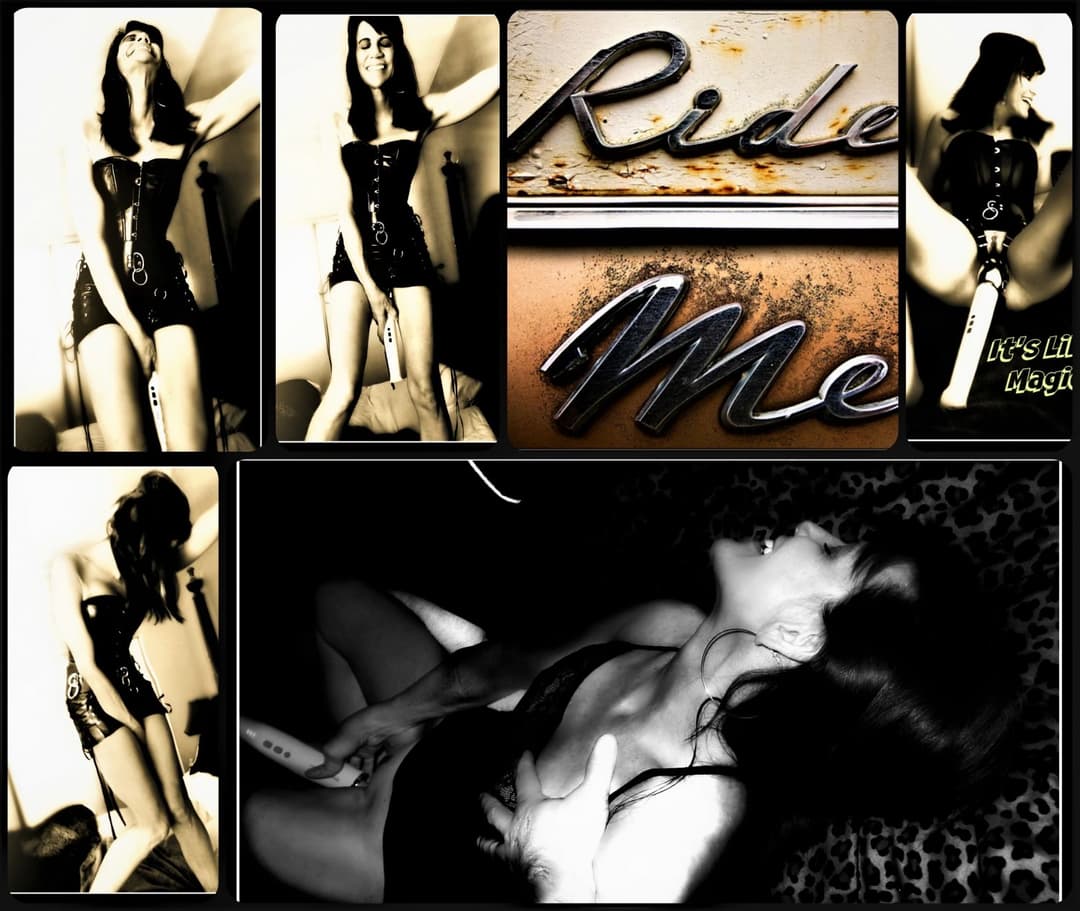 BDSM,  dominatrix wife, Bad girl visits the dungeon, for some major magic wand squirting and tied-up