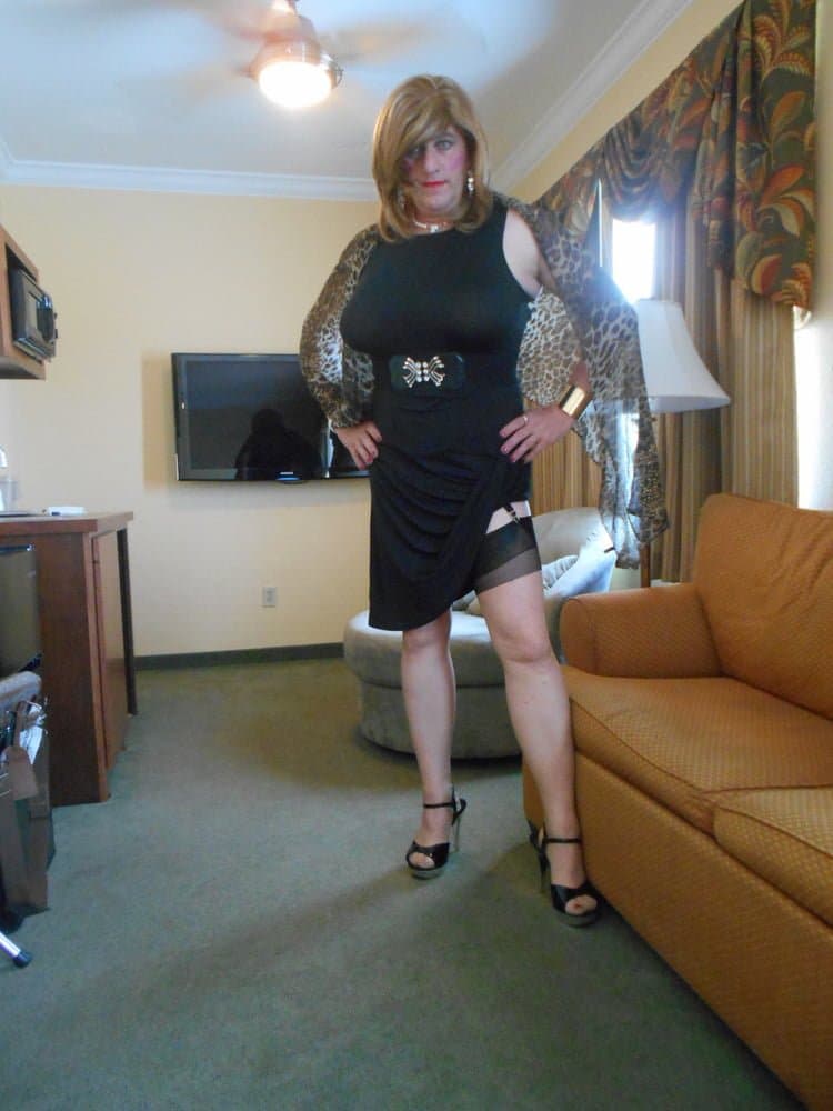 Sexy Sissy In Little Black Dress
