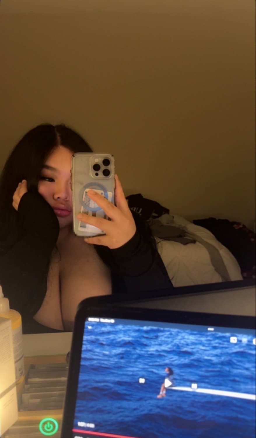 Asian slut likes being choked