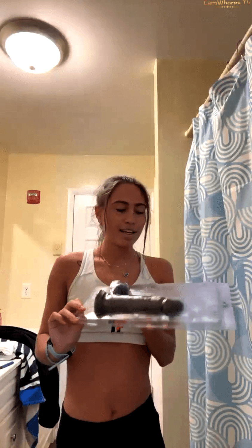 white snowbunny teen tries bbc dildo - first bbc dildo