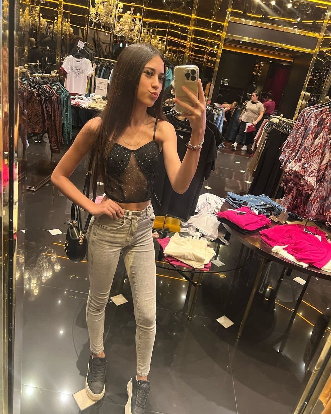 Flat chest skinny teen