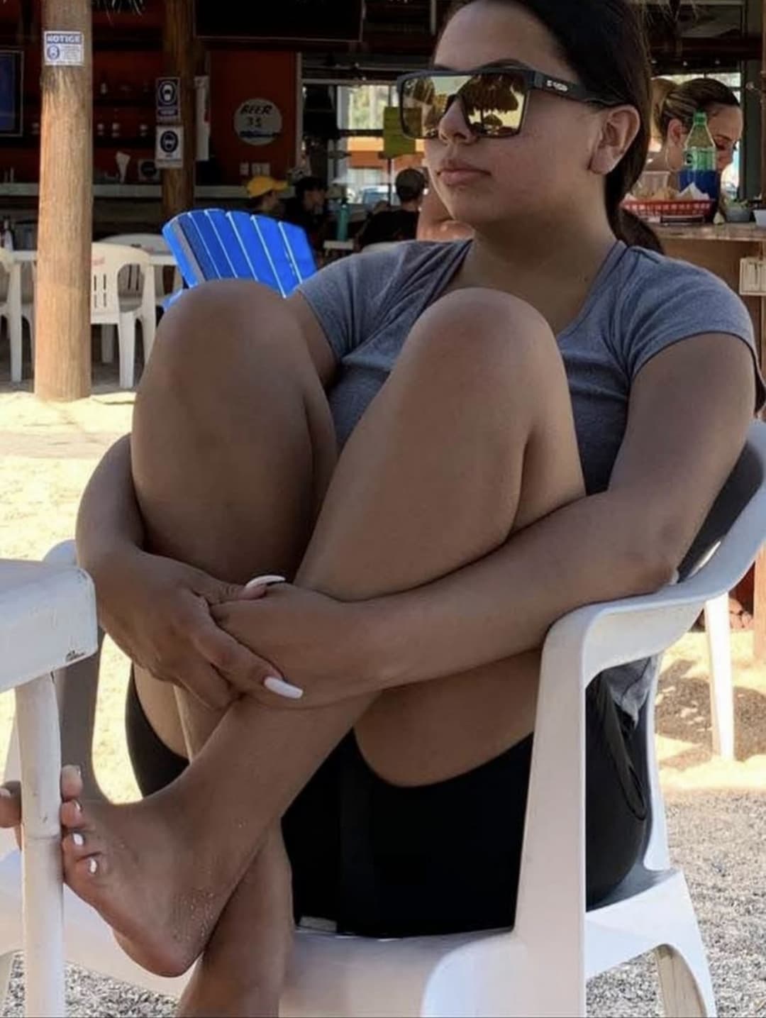 Sexy busty teen Gulianna Victoria Marquez is so sexy and busty and has perfect feet