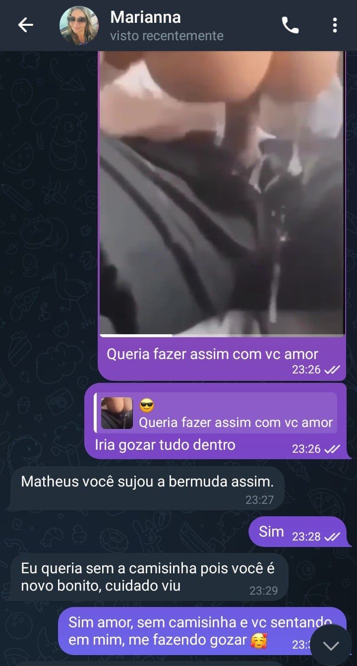 Essa coroa gostosa (Marianna) tá doida pra engravidar de mim ???