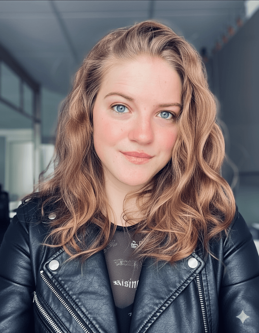 Sexy girl with Leather Jacket